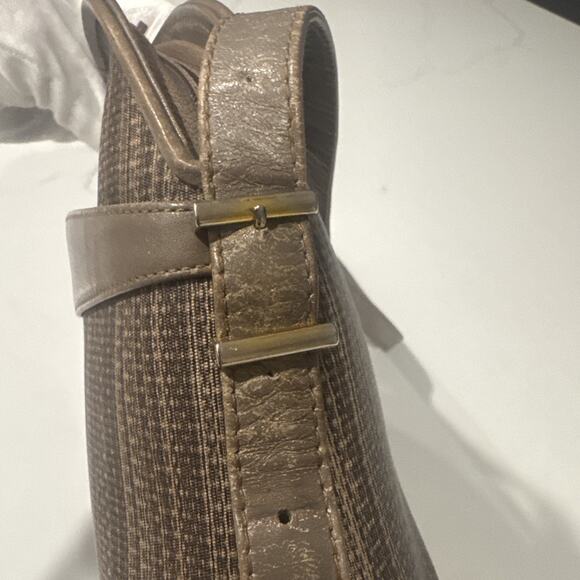 Givenchy, Rare, Collectible, Crossbody, Brown, Taupe W/Leather Trim, 4G Logo - Picture 12 of 16